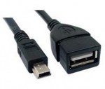 usb 2.0 AF to Mini 5pin black color 0.2M 076